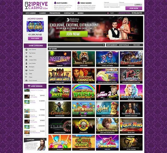 21-Prive-Casino-Homepage-642x588 21 prive casino homepage