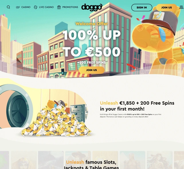 doggo-Homepage-Screenshot-NewCasinos-EN doggo Homepage