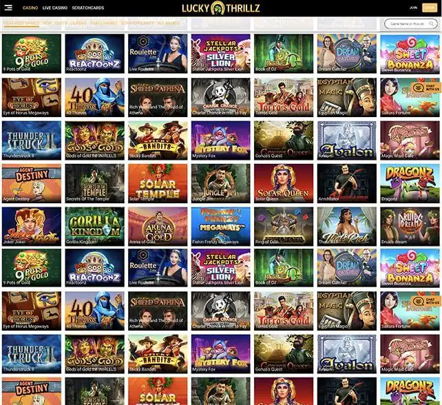LuckyThrillz-Games-Screenshot-NewCasinos-EN LuckyThrilzz Games