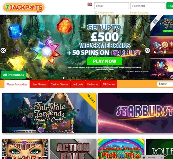7Jackpots Casino Front
