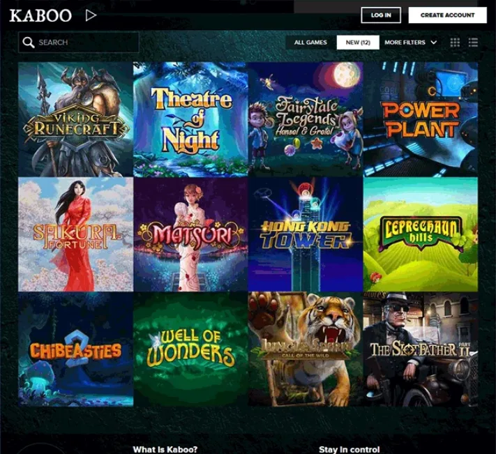 Kaboo Casino Games