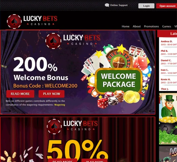 Lucky Bets Casino Bonus Offer