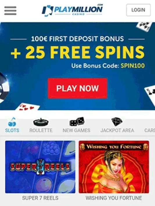 Play Million Casino on Mobile