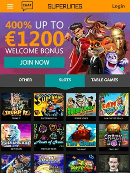 Casino Superlines Mobile App