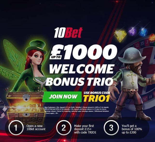 10bet Casino Bonus