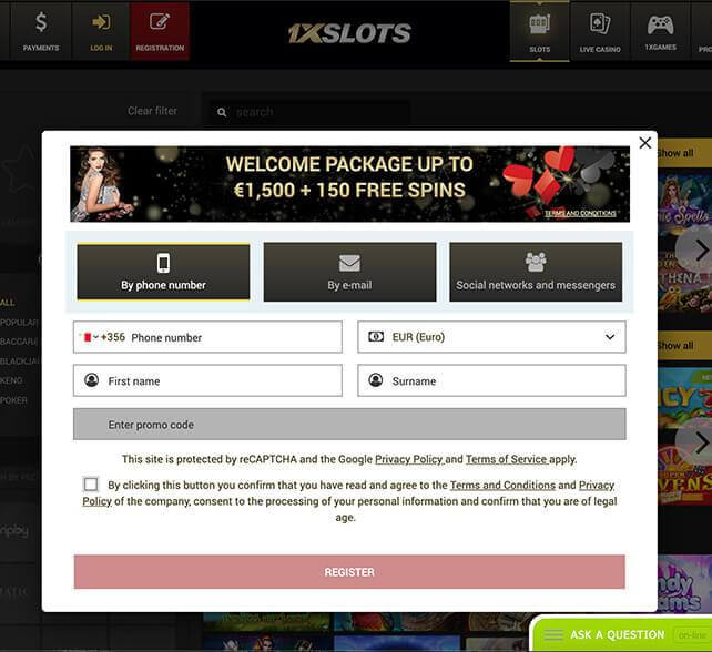 1X Slots Casino Games
