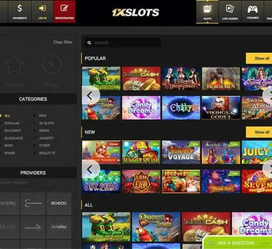 1X Slots Casino Games