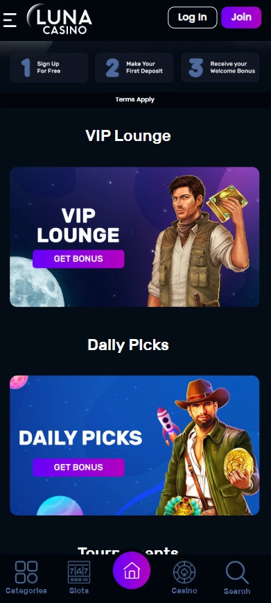 luna casino promotions mobile