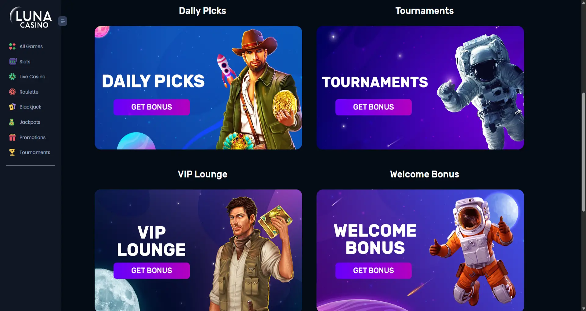 luna casino promotions