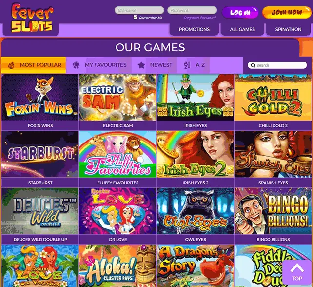 Fever Slots Games