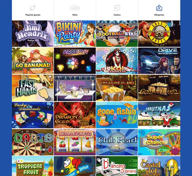 Jackie Jackpot Casino Games
