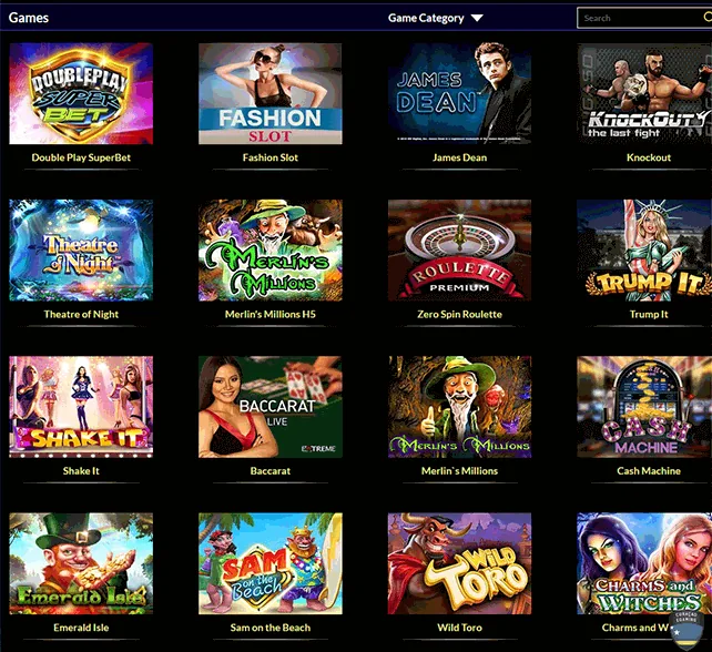 Times Square Games Selection