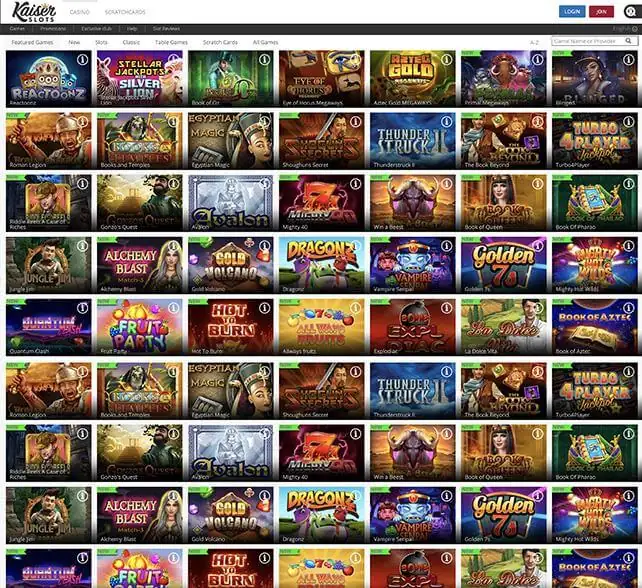 KaiserSlots Games