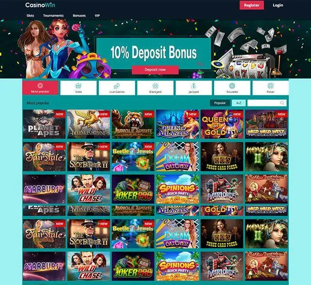 Casino Win Homepage
