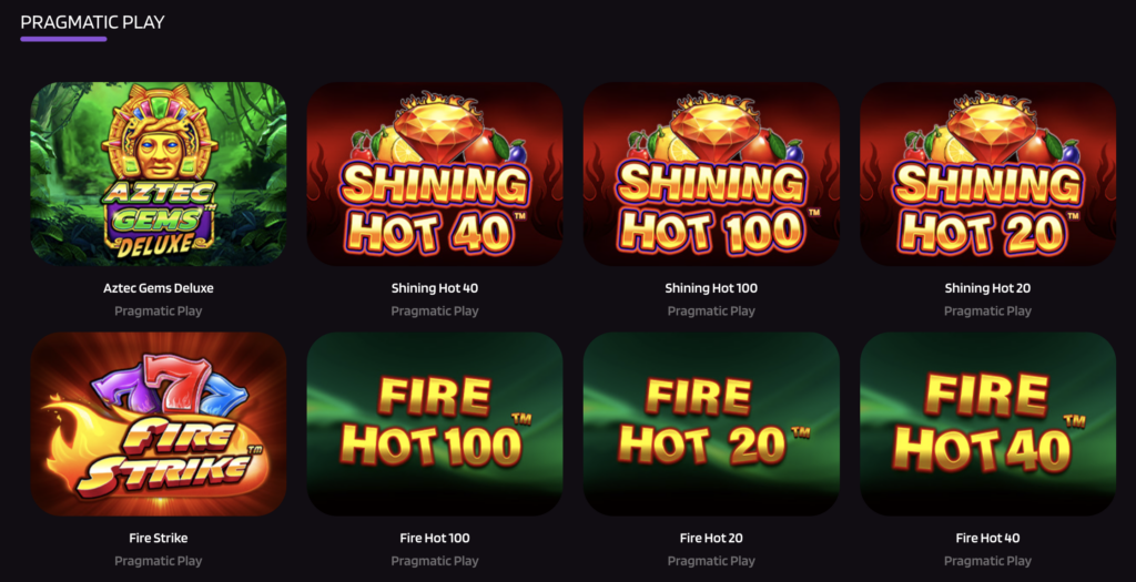 Prontobet pragmatic play Casinos