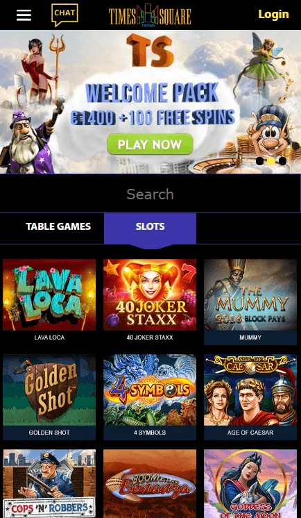 TS Casino mobile