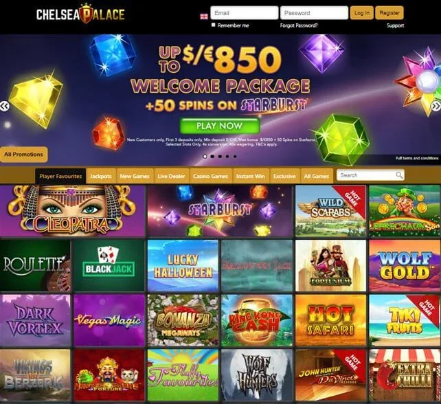 Chelsea palace homepage