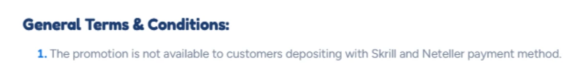general t&cs when claiming bonuses at Monster casino