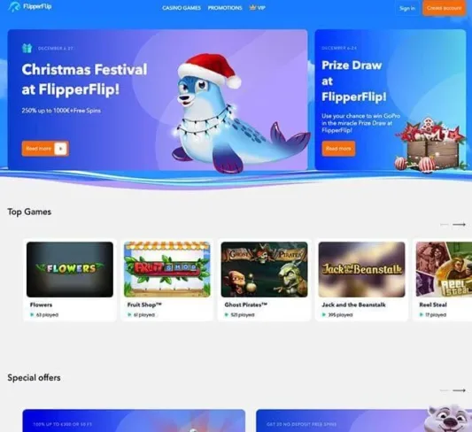 FlipperFlop homepage casino