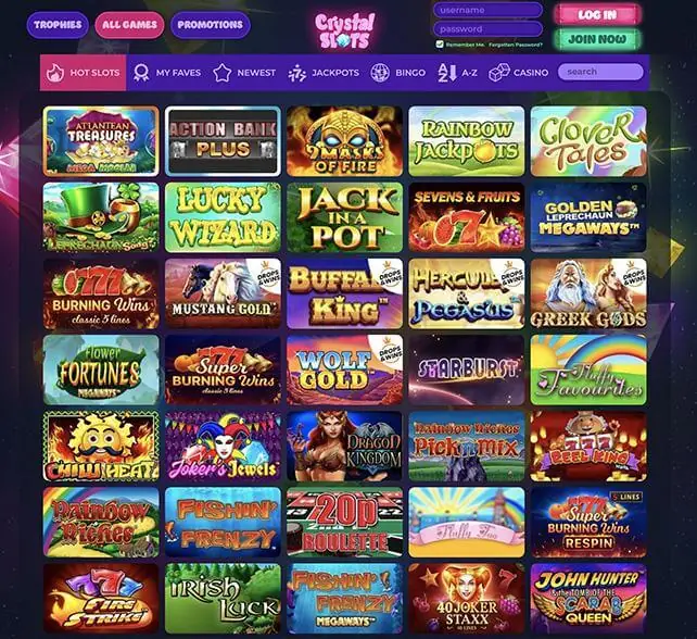 CrystalSlots Games