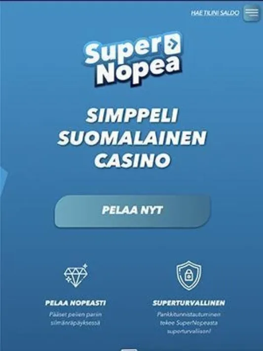 SuperNopea mobiili kotisivu