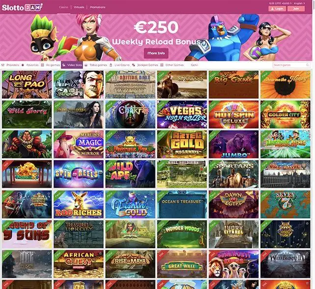 SlottoJam Homepage