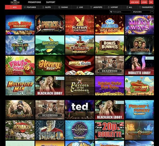 DukesCasino Games