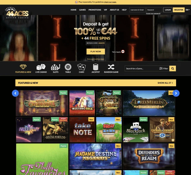 44Aces Homepage