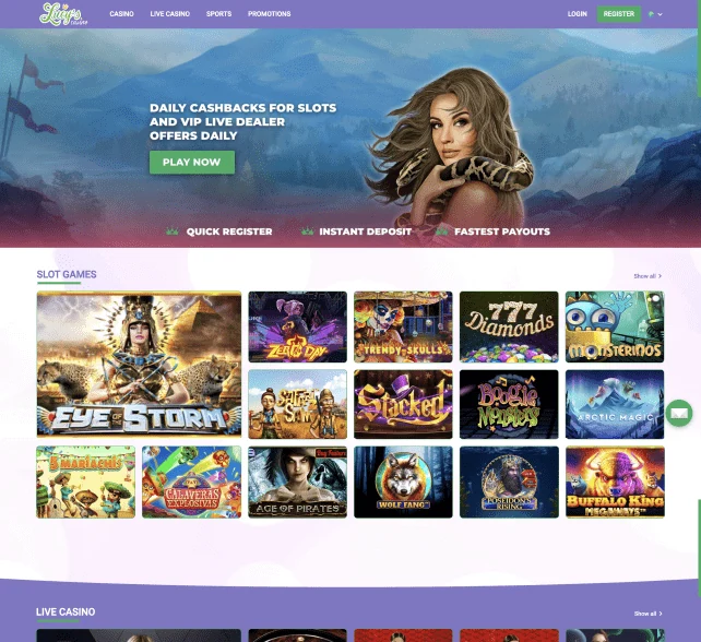 lucys casino homepage