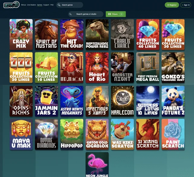 zenbetting games