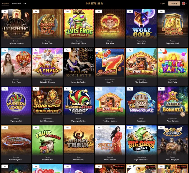 Premier Casino games