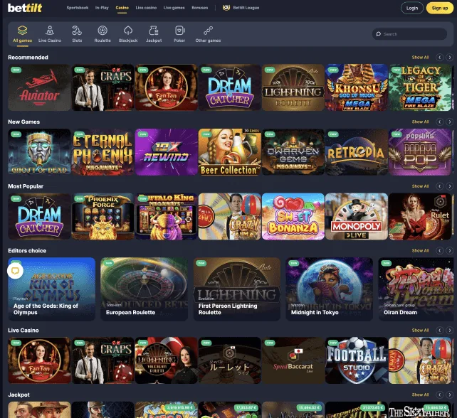 BetTilt Games