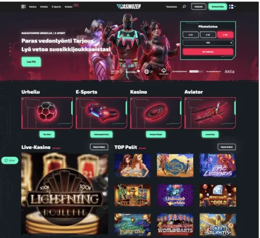 Casinozer Casinon etusivu