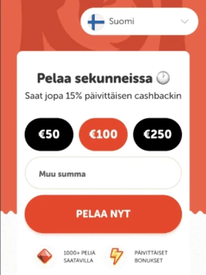 KoiCasino etusivu mobiilisti