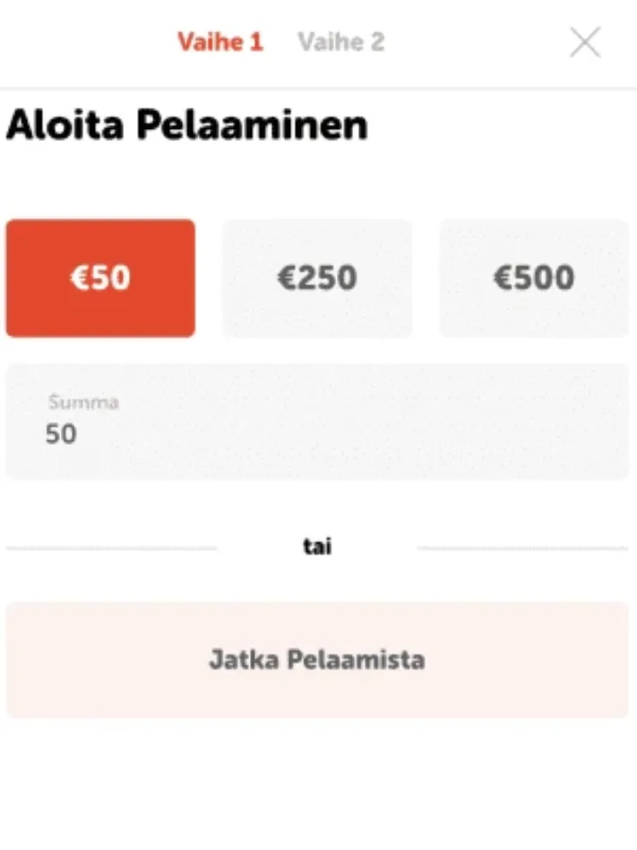 KoiCasinolle rekisteröityminen mobiilisti