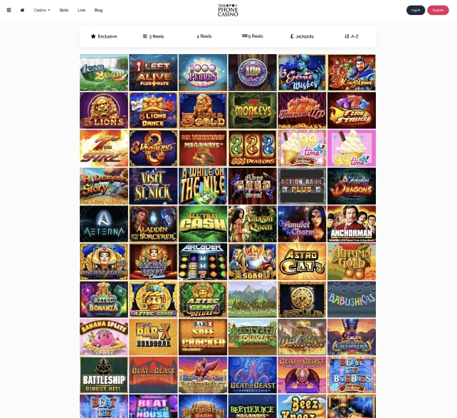 The Phone casino games