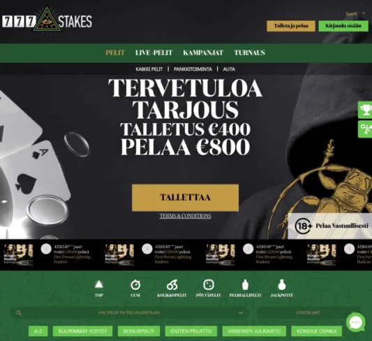 777 Stakes Casinon etusivu