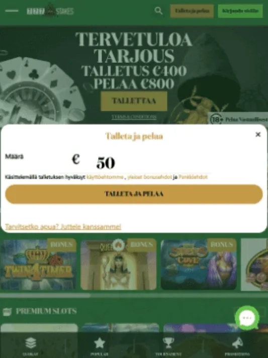 777 Stakes Casinolle rekisteröityminen mobiilisti