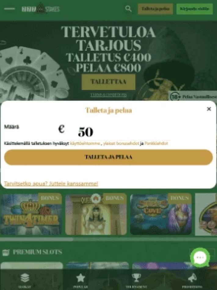 777 Stakes Casinolle rekisteröityminen mobiilisti