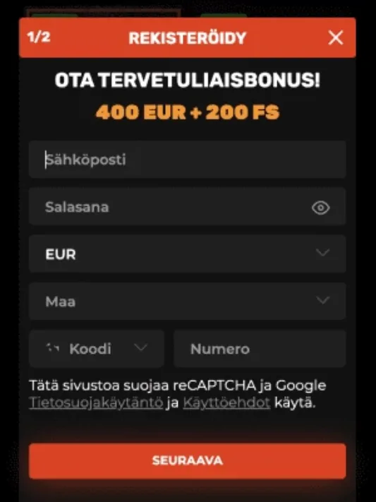 N1Casinolle rekisteröityminen mobiilisti