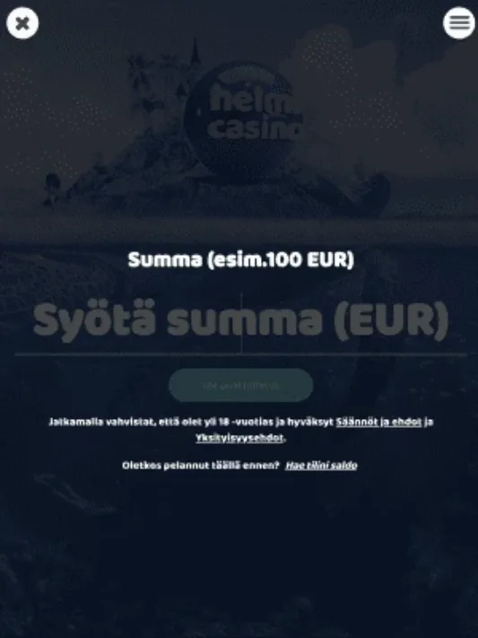 Helmi Casinolle rekisteröityminen mobiilisti