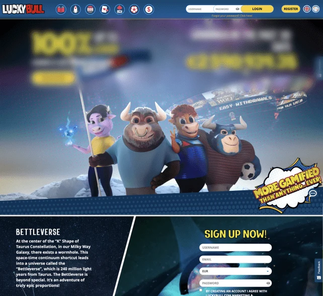 LuckyBull Homepage