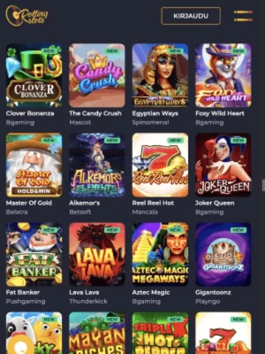 Rolling Slots Casino arvostelun kuvankaappaus, kasinon pelit mobiilisti