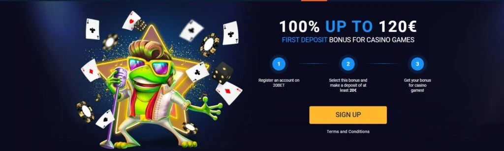 20bet casino welcome bonus