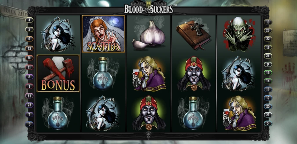 bloodsuckers slot reels