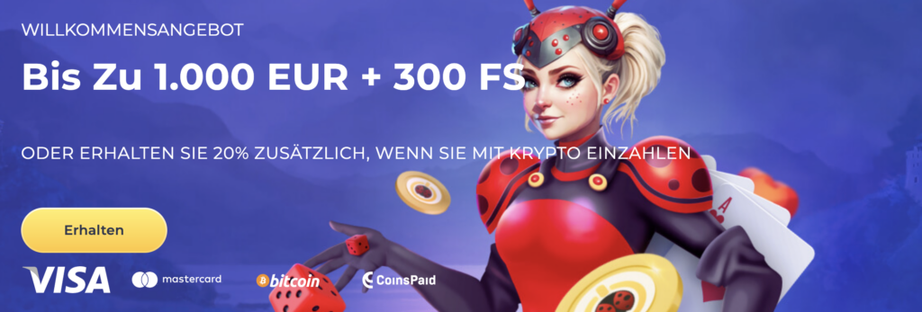 Luckystart Casino Bonus