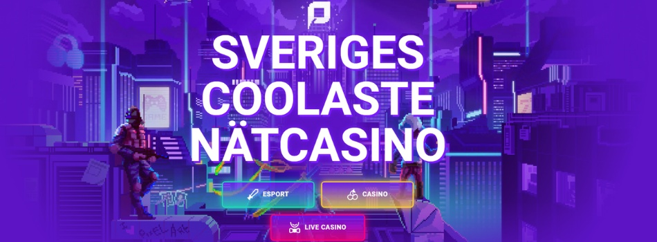 Skyskrapar i neonfärger, en man som lutar sig mot en byggnad och håller i ett gevär