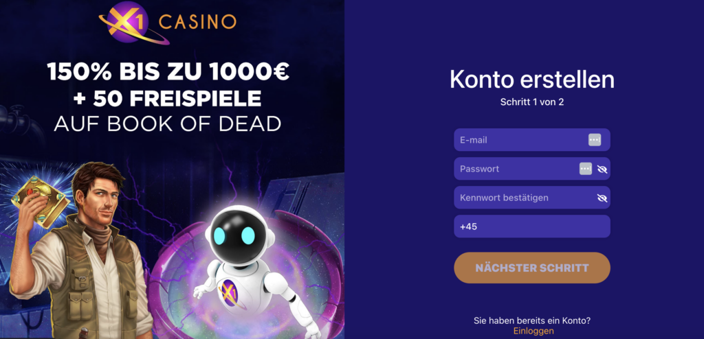 X1 Casino Bonus