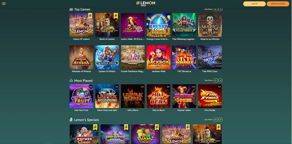 limon casino oyun kütüphanesi