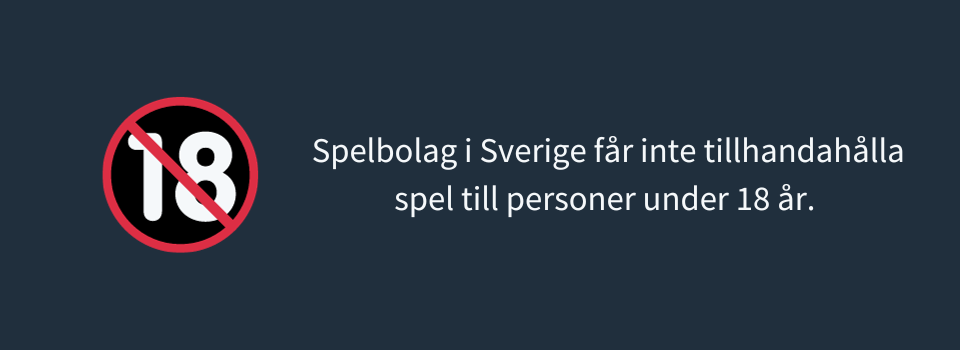 Minderårigt spelande - personer under 18 år